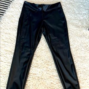Faux Leather Leggings, size XL